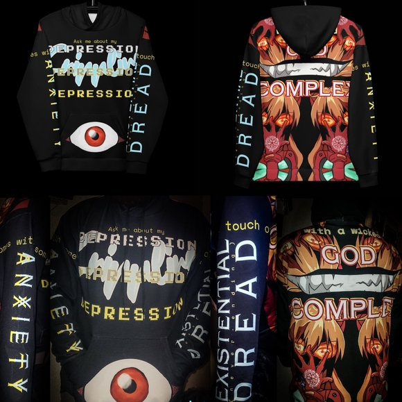 Hoodie Hellsing Neon Genesis Evangeliok - Picture 1 of 3